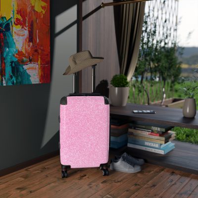 Pink Glitter Suitcase