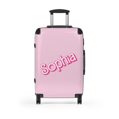 Custom Barbie Suitcase - Personalized Barbie Themed Luggage with Vibrant Design