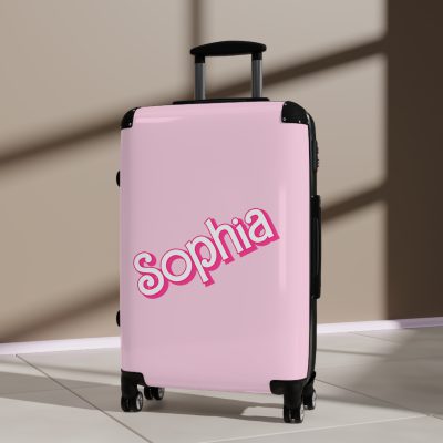 Custom Barbie Suitcase - Personalized Barbie Themed Luggage with Vibrant Design