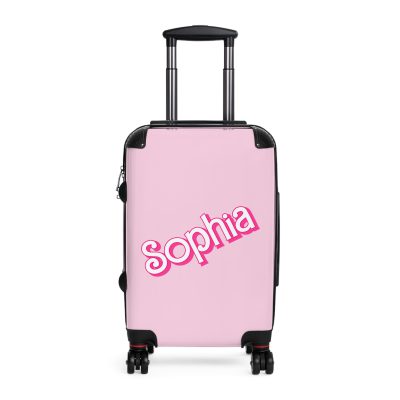 Custom Barbie Suitcase - Personalized Barbie Themed Luggage with Vibrant Design