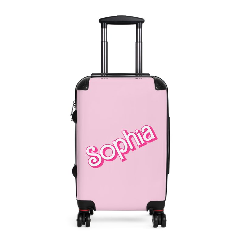 Custom Barbie Suitcase - Personalized Barbie Themed Luggage with Vibrant Design