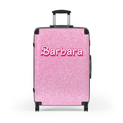 Custom Barbie Suitcase - Personalized Barbie Themed Luggage with Vibrant Design