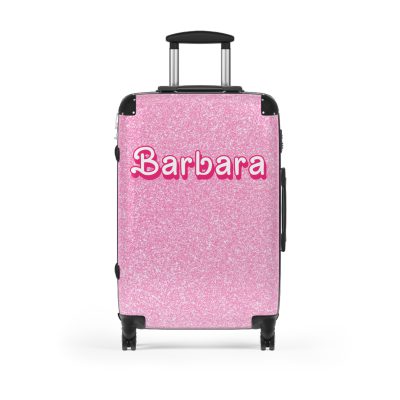 Custom Barbie Suitcase - Personalized Barbie Themed Luggage with Vibrant Design