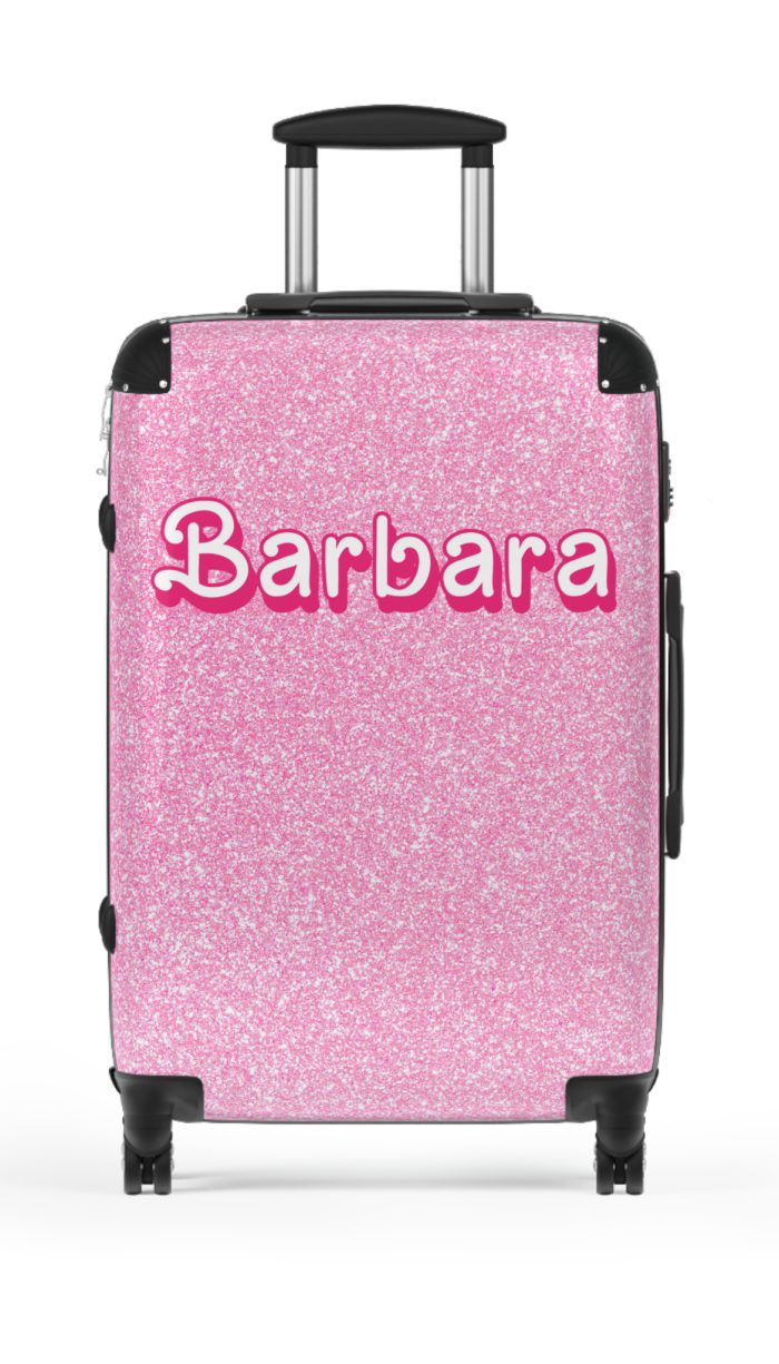 Custom Barbie Suitcase - Personalized Barbie Themed Luggage with Vibrant Design