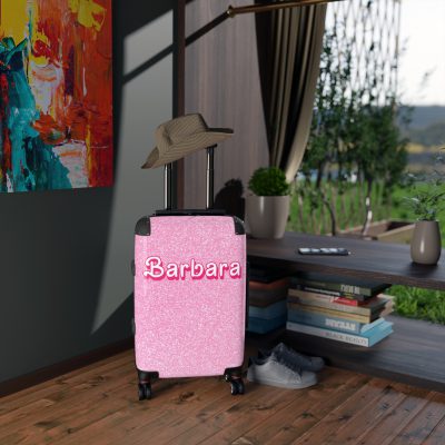 Custom Barbie Suitcase - Personalized Barbie Themed Luggage with Vibrant Design