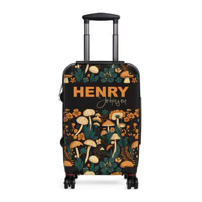 Custom Botanical Suitcase - A personalized suitcase adorned with a unique plant-themed design, perfect for travelers who want to bring a touch of nature to their luggage.