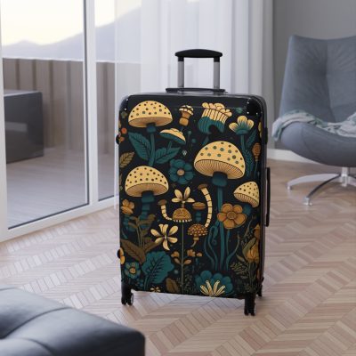 Botanical Suitcase - A stylish suitcase featuring an elegant botanical design, perfect for travelers who want to embrace the beauty of nature in their luggage.