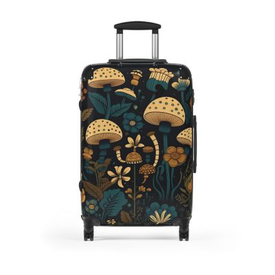 Botanical Suitcase - A stylish suitcase featuring an elegant botanical design, perfect for travelers who want to embrace the beauty of nature in their luggage.