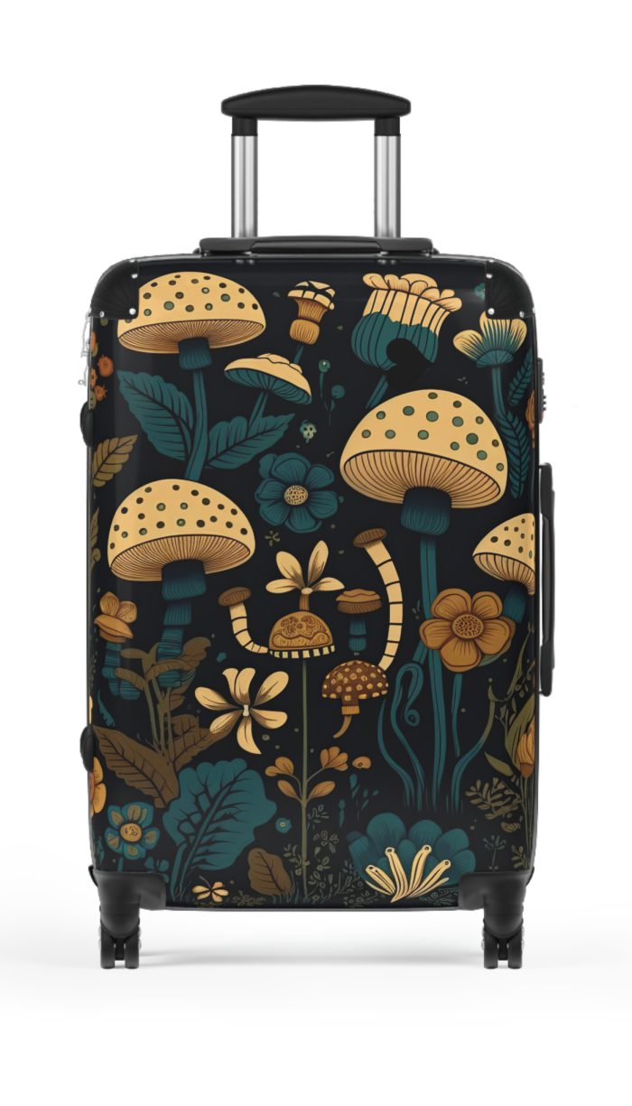 Botanical Suitcase - A stylish suitcase featuring an elegant botanical design, perfect for travelers who want to embrace the beauty of nature in their luggage.