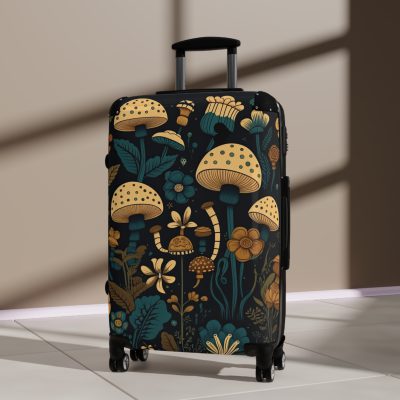 Botanical Suitcase - A stylish suitcase featuring an elegant botanical design, perfect for travelers who want to embrace the beauty of nature in their luggage.