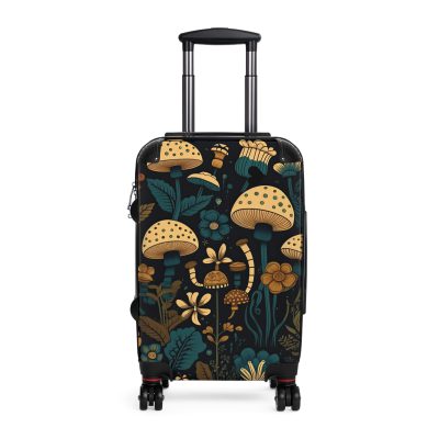 Botanical Suitcase - A stylish suitcase featuring an elegant botanical design, perfect for travelers who want to embrace the beauty of nature in their luggage.