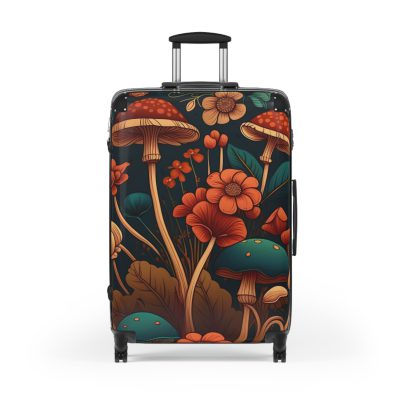 Botanical Suitcase - A stylish suitcase featuring an elegant botanical design, perfect for travelers who want to embrace the beauty of nature in their luggage.