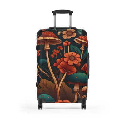 Botanical Suitcase - A stylish suitcase featuring an elegant botanical design, perfect for travelers who want to embrace the beauty of nature in their luggage.