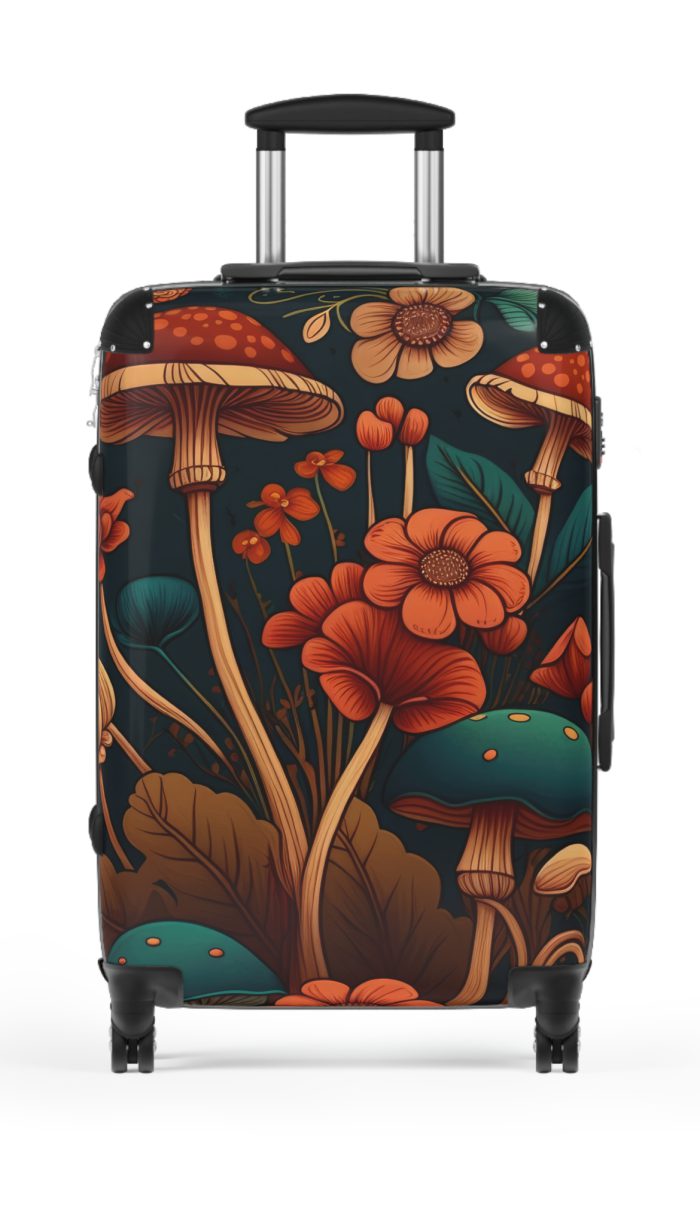 Botanical Suitcase - A stylish suitcase featuring an elegant botanical design, perfect for travelers who want to embrace the beauty of nature in their luggage.