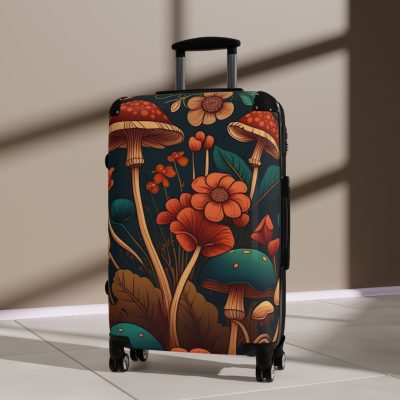 Botanical Suitcase - A stylish suitcase featuring an elegant botanical design, perfect for travelers who want to embrace the beauty of nature in their luggage.