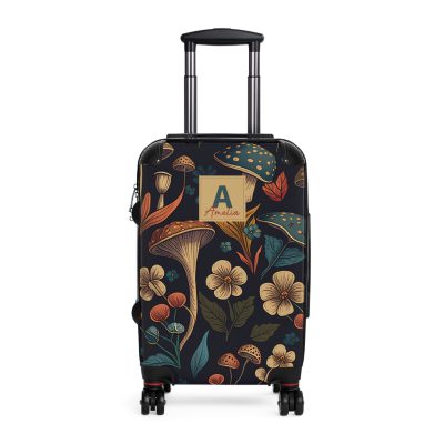 Custom Botanical Suitcase - A personalized suitcase adorned with a unique plant-themed design, perfect for travelers who want to bring a touch of nature to their luggage.