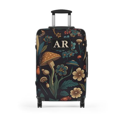 Custom Botanical Suitcase - A personalized suitcase adorned with a unique plant-themed design, perfect for travelers who want to bring a touch of nature to their luggage.