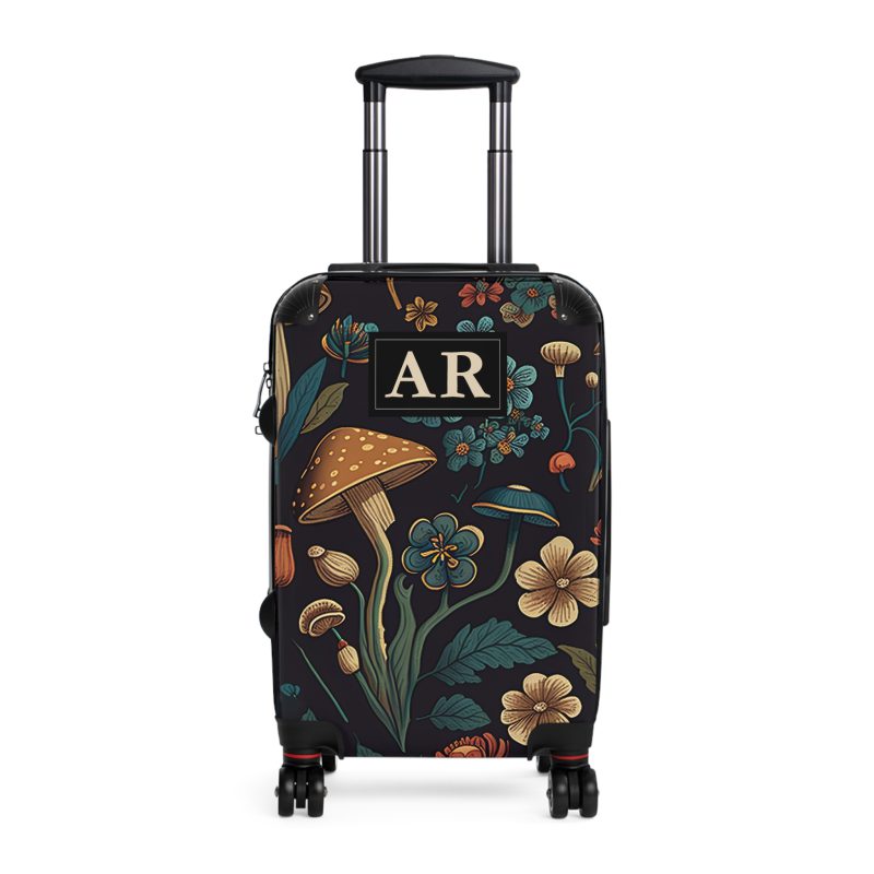 Custom Botanical Suitcase - A personalized suitcase adorned with a unique plant-themed design, perfect for travelers who want to bring a touch of nature to their luggage.