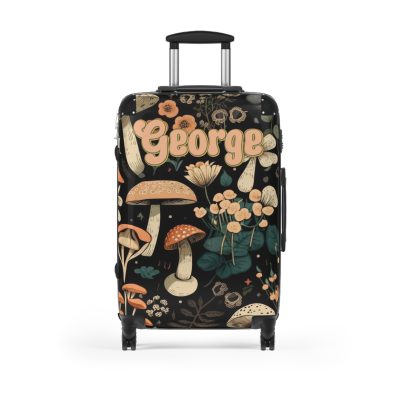 Custom Botanical Suitcase - A personalized suitcase adorned with a unique plant-themed design, perfect for travelers who want to bring a touch of nature to their luggage.