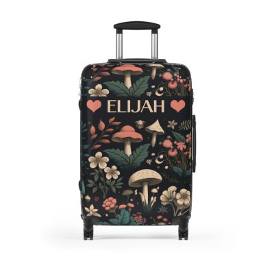 Custom Botanical Suitcase - A personalized suitcase adorned with a unique plant-themed design, perfect for travelers who want to bring a touch of nature to their luggage.