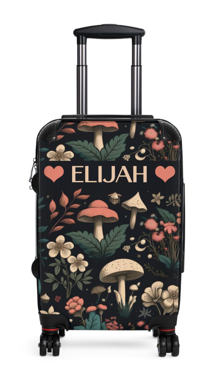 Custom Botanical Suitcase - A personalized suitcase adorned with a unique plant-themed design, perfect for travelers who want to bring a touch of nature to their luggage.