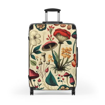 Botanical Suitcase - A stylish suitcase featuring an elegant botanical design, perfect for travelers who want to embrace the beauty of nature in their luggage.