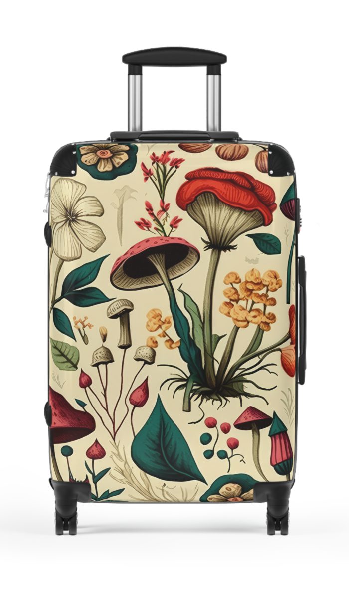 Botanical Suitcase - A stylish suitcase featuring an elegant botanical design, perfect for travelers who want to embrace the beauty of nature in their luggage.