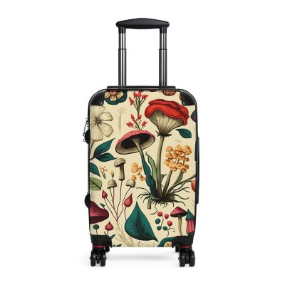 Botanical Suitcase - A stylish suitcase featuring an elegant botanical design, perfect for travelers who want to embrace the beauty of nature in their luggage.