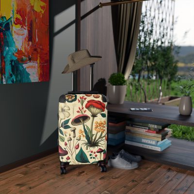 Botanical Suitcase - A stylish suitcase featuring an elegant botanical design, perfect for travelers who want to embrace the beauty of nature in their luggage.