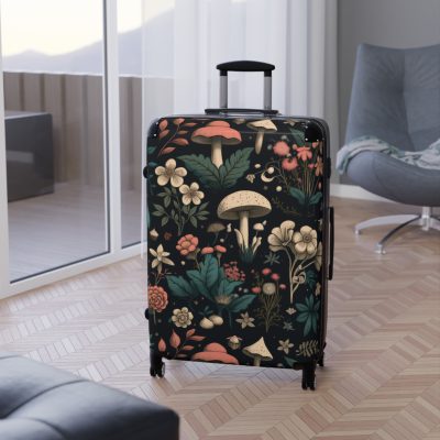 Botanical Suitcase - A stylish suitcase featuring an elegant botanical design, perfect for travelers who want to embrace the beauty of nature in their luggage.