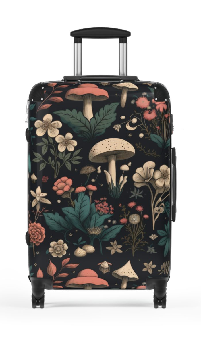 Botanical Suitcase - A stylish suitcase featuring an elegant botanical design, perfect for travelers who want to embrace the beauty of nature in their luggage.