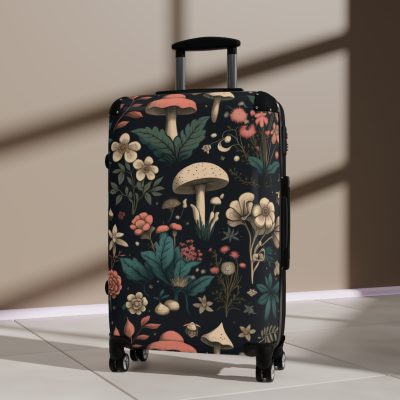 Botanical Suitcase - A stylish suitcase featuring an elegant botanical design, perfect for travelers who want to embrace the beauty of nature in their luggage.