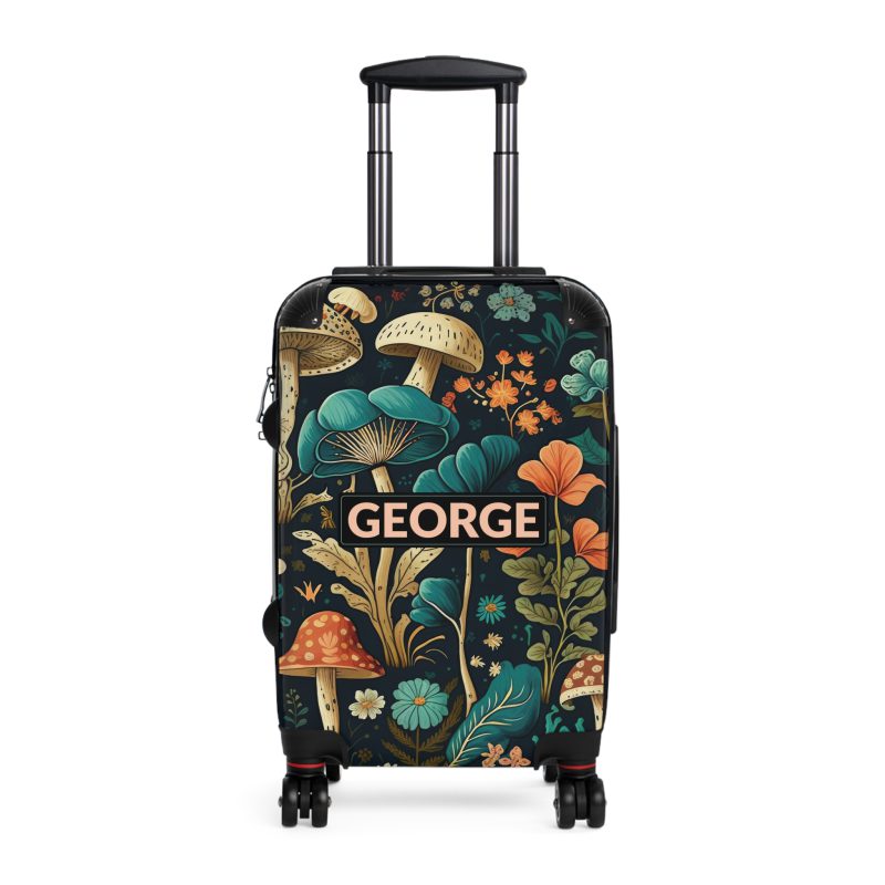 Custom Botanical Suitcase - A personalized suitcase adorned with a unique plant-themed design, perfect for travelers who want to bring a touch of nature to their luggage.