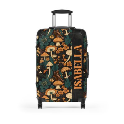 Custom Botanical Suitcase - A personalized suitcase adorned with a unique plant-themed design, perfect for travelers who want to bring a touch of nature to their luggage.