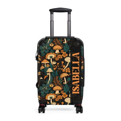 Custom Botanical Suitcase - A personalized suitcase adorned with a unique plant-themed design, perfect for travelers who want to bring a touch of nature to their luggage.