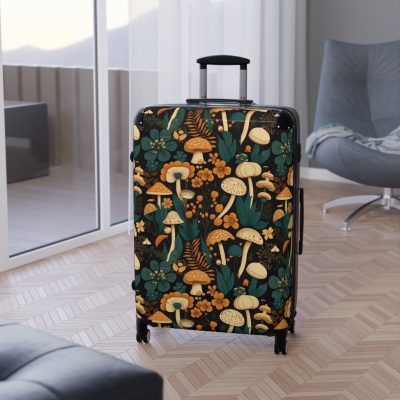 Botanical Suitcase - A stylish suitcase featuring an elegant botanical design, perfect for travelers who want to embrace the beauty of nature in their luggage.