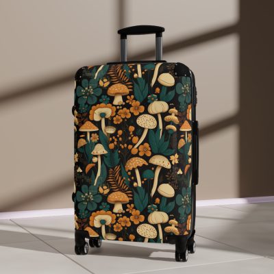 Botanical Suitcase - A stylish suitcase featuring an elegant botanical design, perfect for travelers who want to embrace the beauty of nature in their luggage.