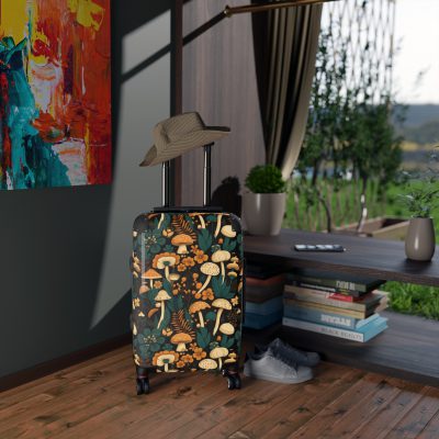 Botanical Suitcase - A stylish suitcase featuring an elegant botanical design, perfect for travelers who want to embrace the beauty of nature in their luggage.