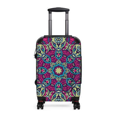 Mandala Suitcase - A stylish suitcase featuring an elegant mandala design, perfect for travelers who want to stand out in style.