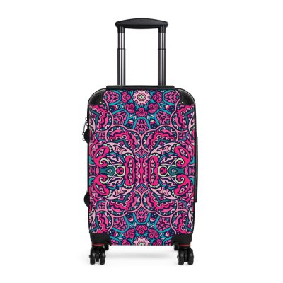 Mandala Suitcase - A stylish suitcase featuring an elegant mandala design, perfect for travelers who want to stand out in style.