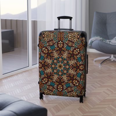 Mandala Suitcase - A stylish suitcase featuring an elegant mandala design, perfect for travelers who want to stand out in style.