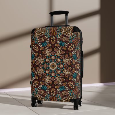 Mandala Suitcase - A stylish suitcase featuring an elegant mandala design, perfect for travelers who want to stand out in style.