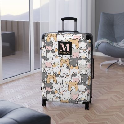 Custom Kawaii Suitcase - A charming personalized suitcase adorned with a cute and adorable design, perfect for travelers who love all things kawaii.