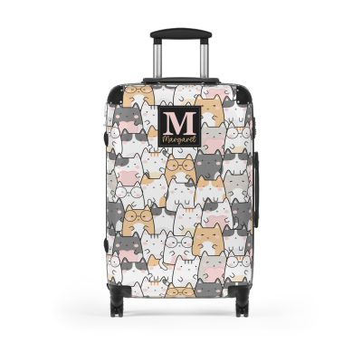 Custom Kawaii Suitcase - A charming personalized suitcase adorned with a cute and adorable design, perfect for travelers who love all things kawaii.