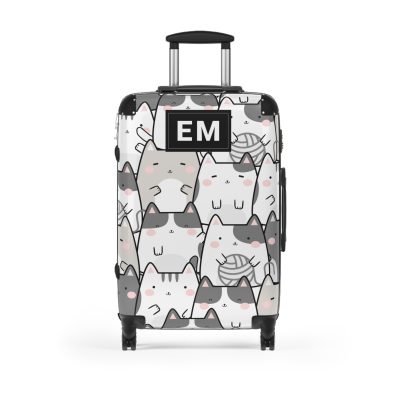 Custom Kawaii Suitcase - A charming personalized suitcase adorned with a cute and adorable design, perfect for travelers who love all things kawaii.