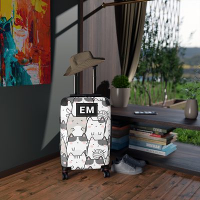 Custom Kawaii Suitcase - A charming personalized suitcase adorned with a cute and adorable design, perfect for travelers who love all things kawaii.