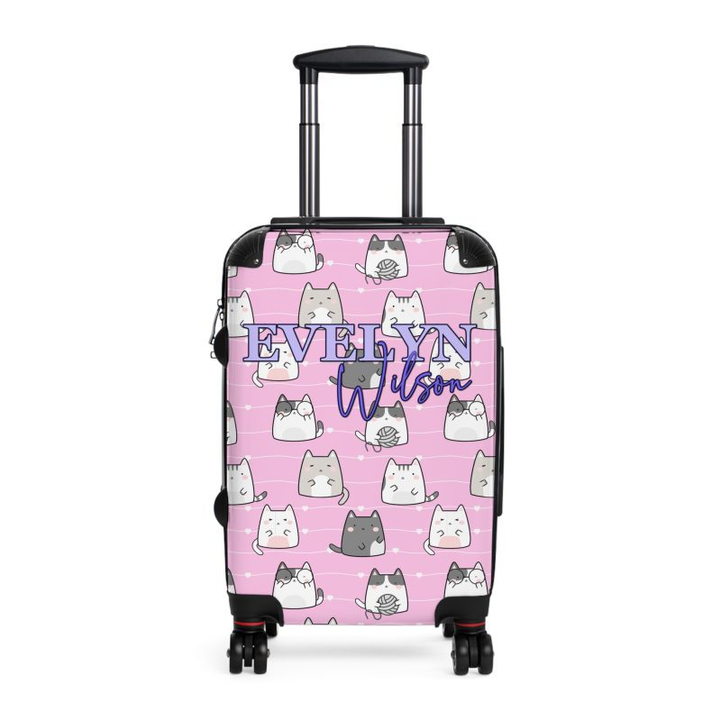 Custom Kawaii Suitcase - A charming personalized suitcase adorned with a cute and adorable design, perfect for travelers who love all things kawaii.