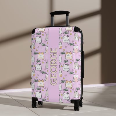 Custom Kawaii Suitcase - A charming personalized suitcase adorned with a cute and adorable design, perfect for travelers who love all things kawaii.