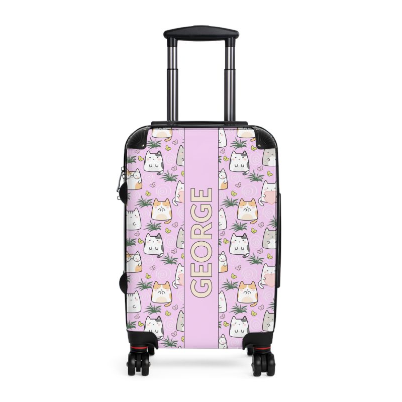 Custom Kawaii Suitcase - A charming personalized suitcase adorned with a cute and adorable design, perfect for travelers who love all things kawaii.