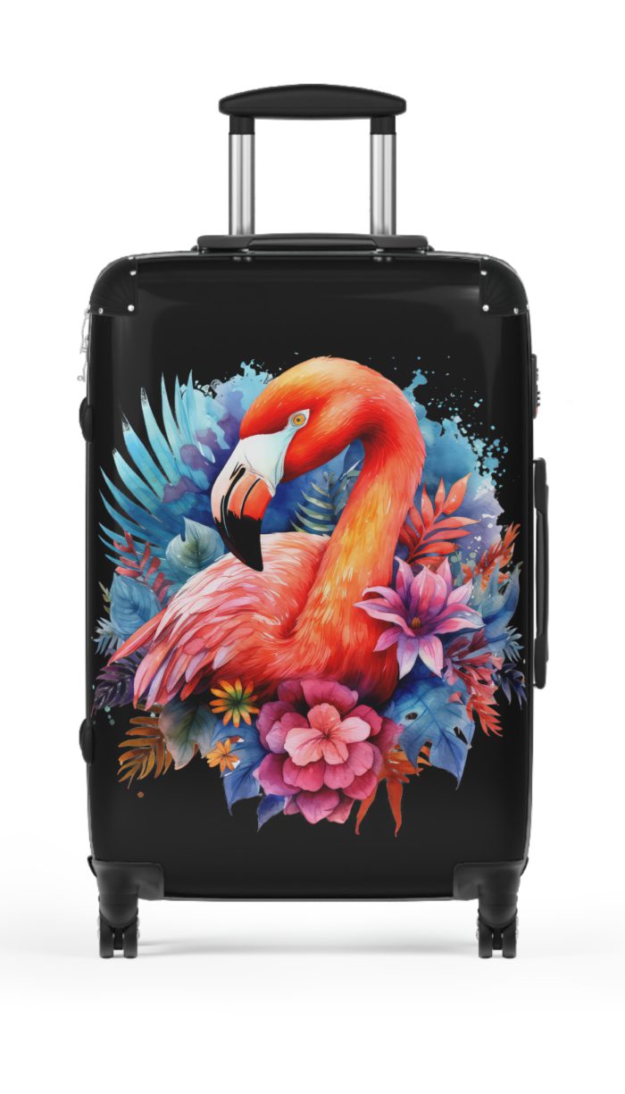 Flamingo Suitcase - Stylish Flamingo Themed Luggage with Vibrant Design